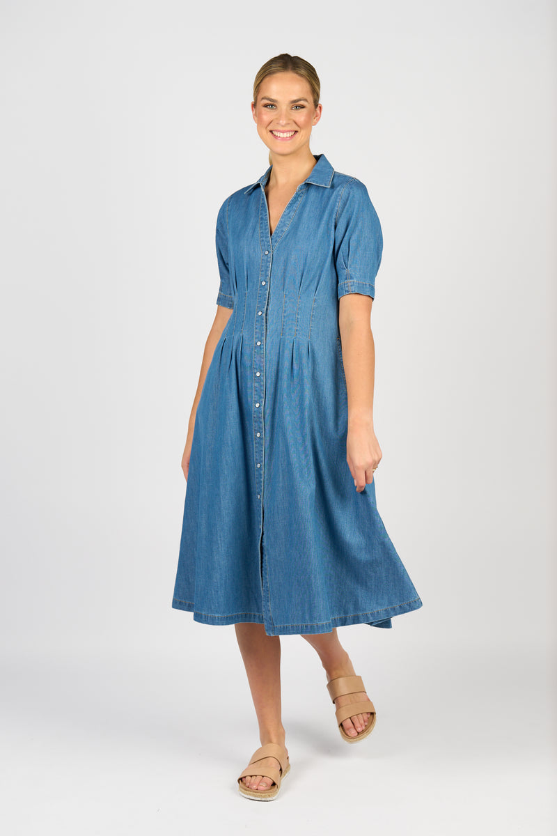 Button up dress 6114