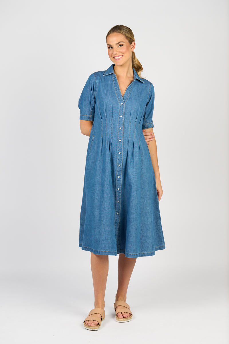 Button up dress 6114