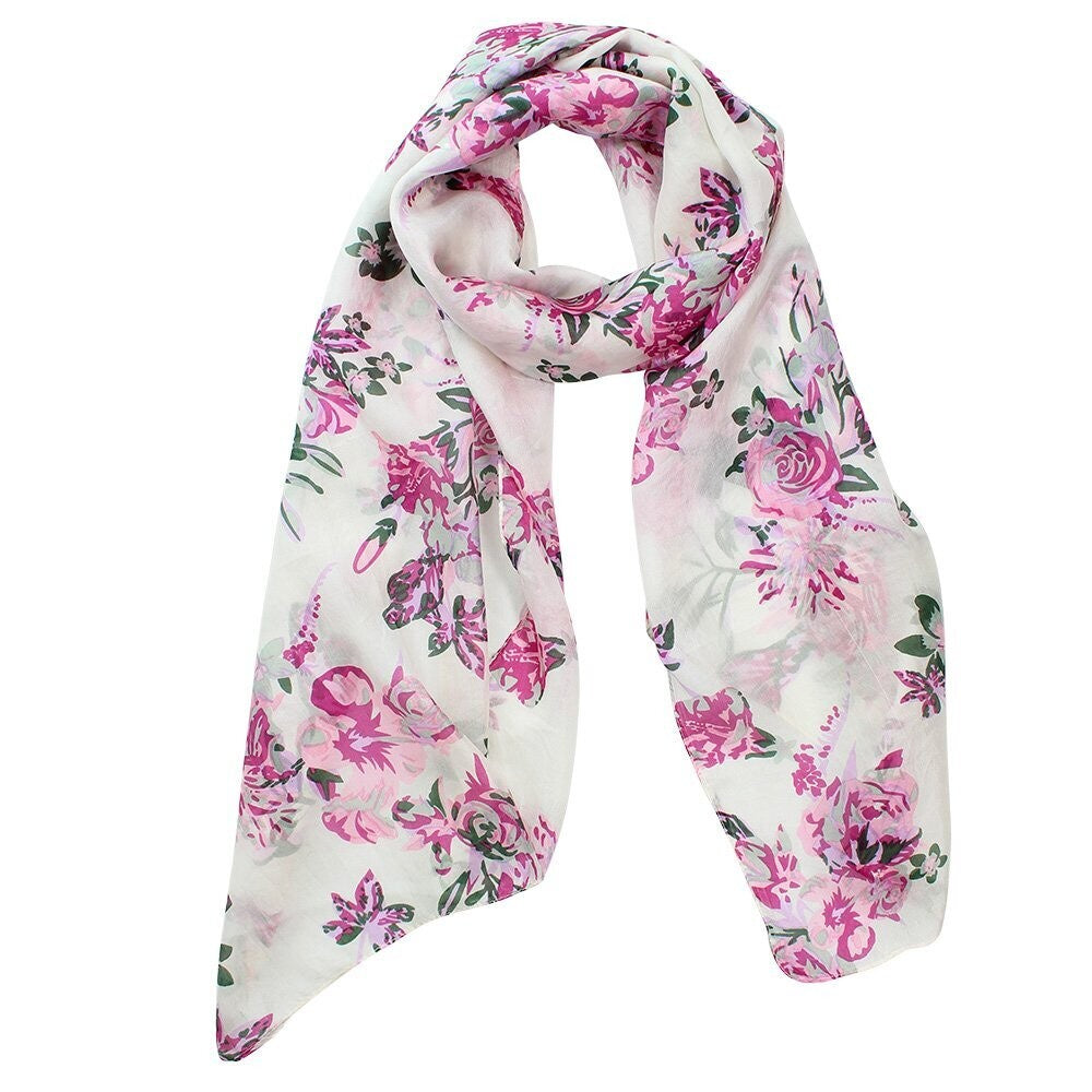 Flower Silk Scarf