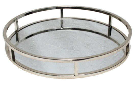 Round Silver Tray