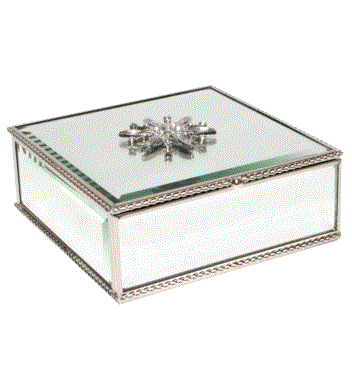 Box Glass Brooch