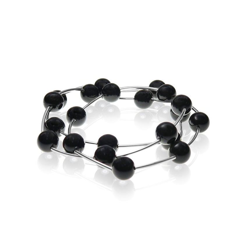 Black Glass Bead