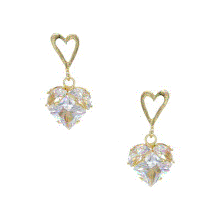 Heart crystal drop by Sun Accessories Australia