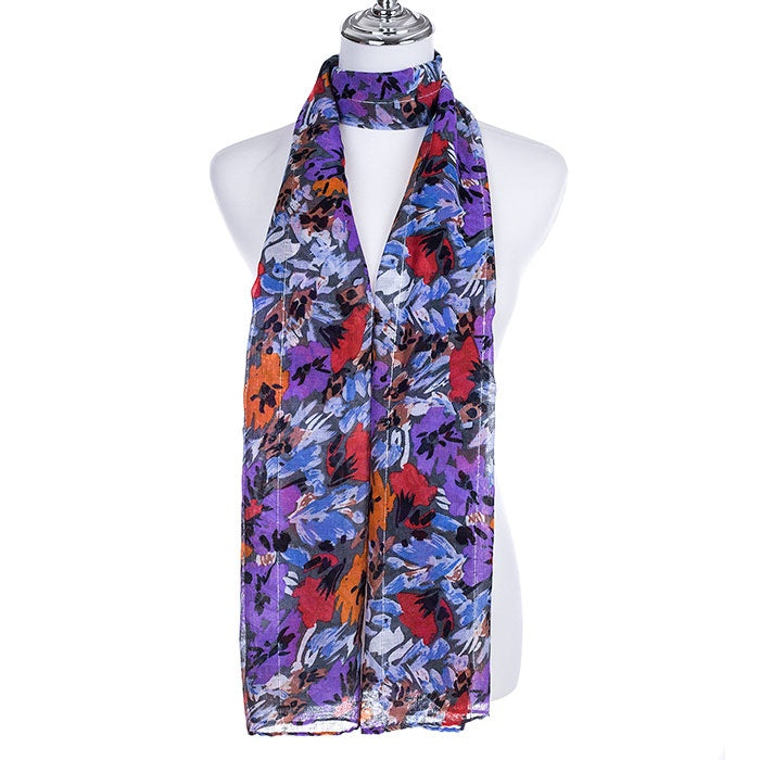 Lilac Floral Scarf SCX1109